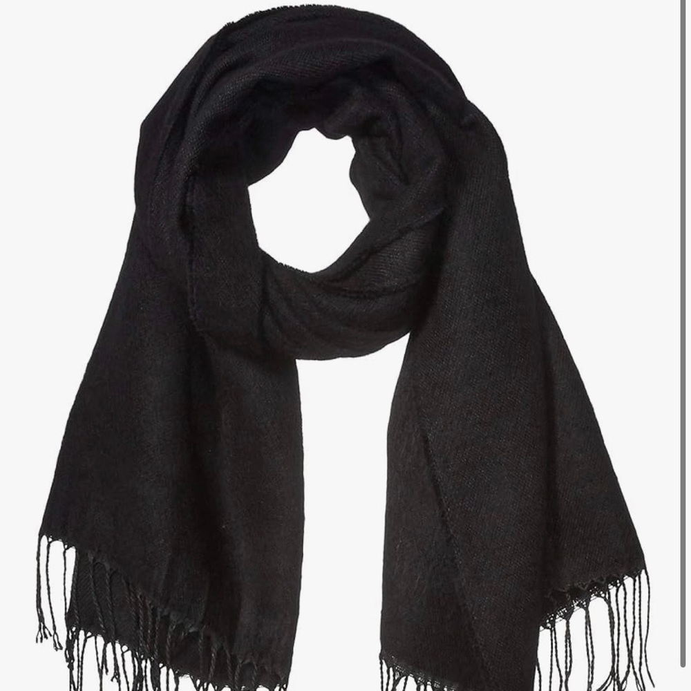Amazon Classic Black Fringe Scarf